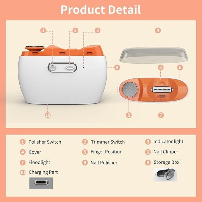 Rechargeable Electric Nail Clipper